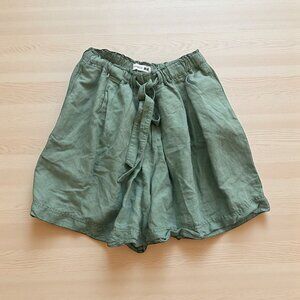 JW ANDERSON Sage Green X Uniqlo High Waist Shorts Size Small